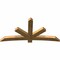 Ekena Millwork Alberta Rough Sawn Timber Gable Bracket, Western Red Cedar, 84"W x 42"H x 4"D x 6"F, 12/12 Pitch GBW084X42X0406ALB00RWR - alternate 2